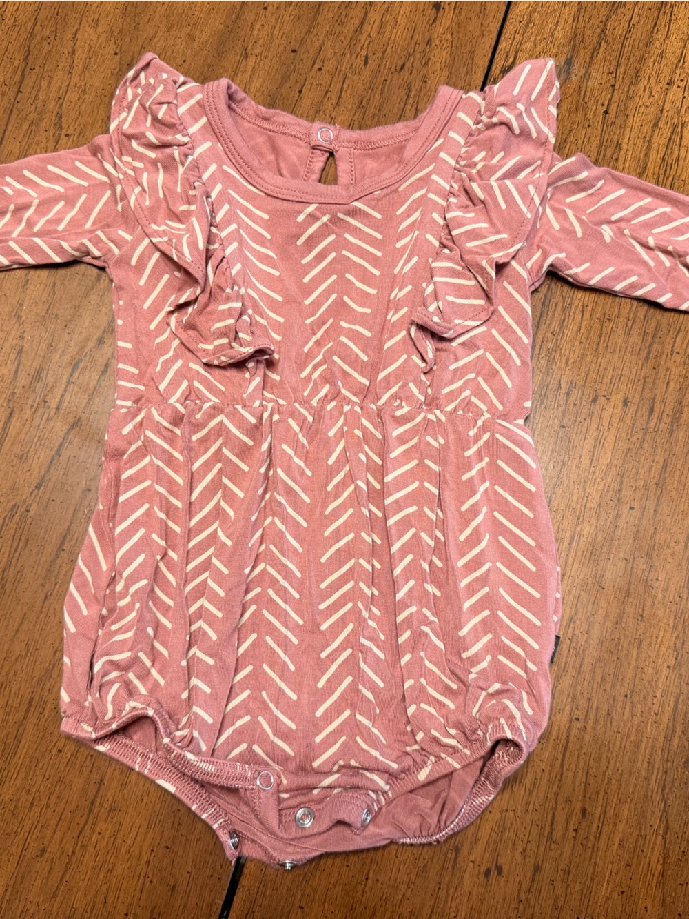 Kyle Baby bubble romper Mauve Pink Patterned 3-6 Months